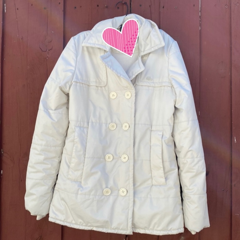 Lacoste Polyester Water Resistant Jacket Good Con… - image 1